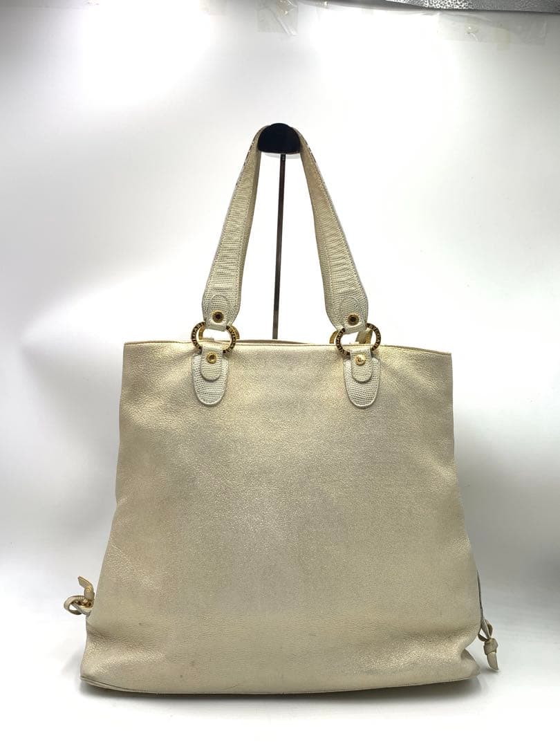 ブルガリ　トートバッグ　ハンドバッグ　ゴールド　レディース　ブランド　お洒落