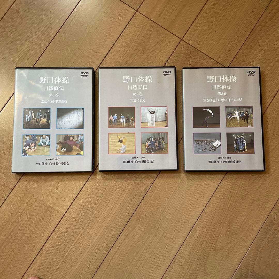 野口体操 自然直伝 DVD 3枚セット