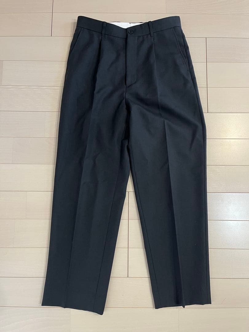 新品！stevenalan黒ウールスラックス❗️