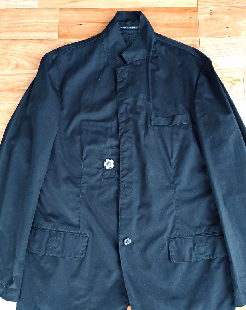 Yohji Yamamoto ヨウジヤマモト　スナップボタン　ジャケット　黒　L