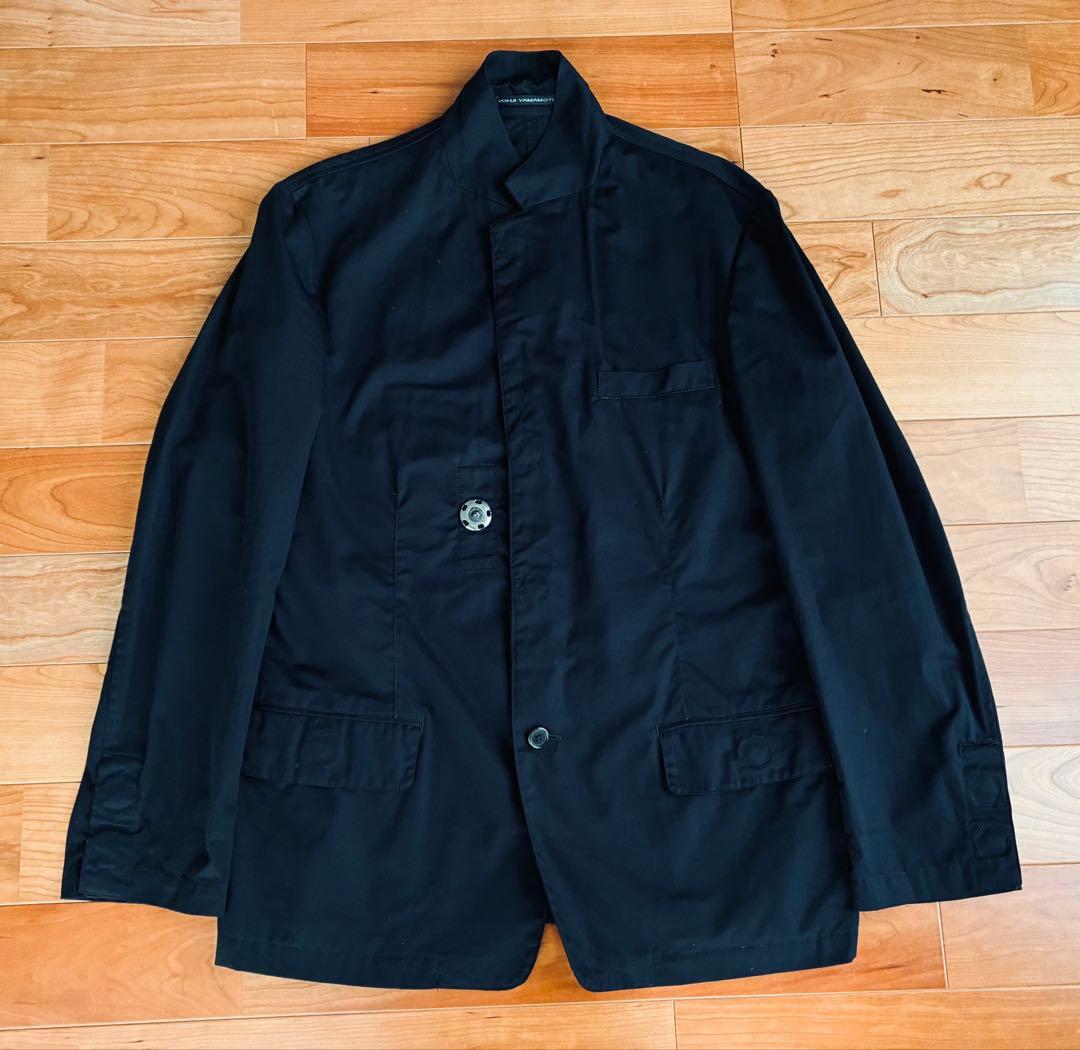 Yohji Yamamoto ヨウジヤマモト　スナップボタン　ジャケット　黒　L