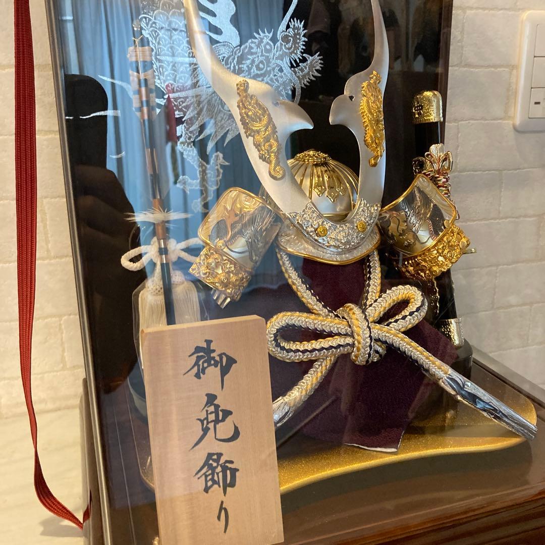 美品　五月人形　兜飾り　こどもの日　音楽CD付き