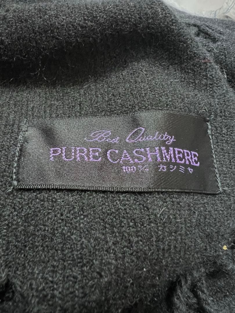 【美品】FOX FUR /フォックスファー カシミヤ100/ケープ ポンチョ