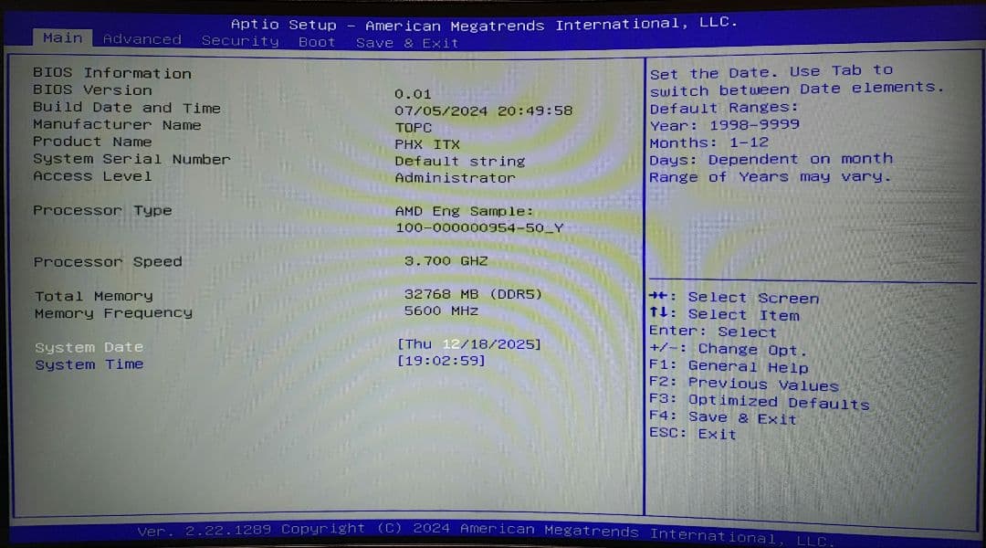 topton n17 ryzen9 7940hs es マザーボード