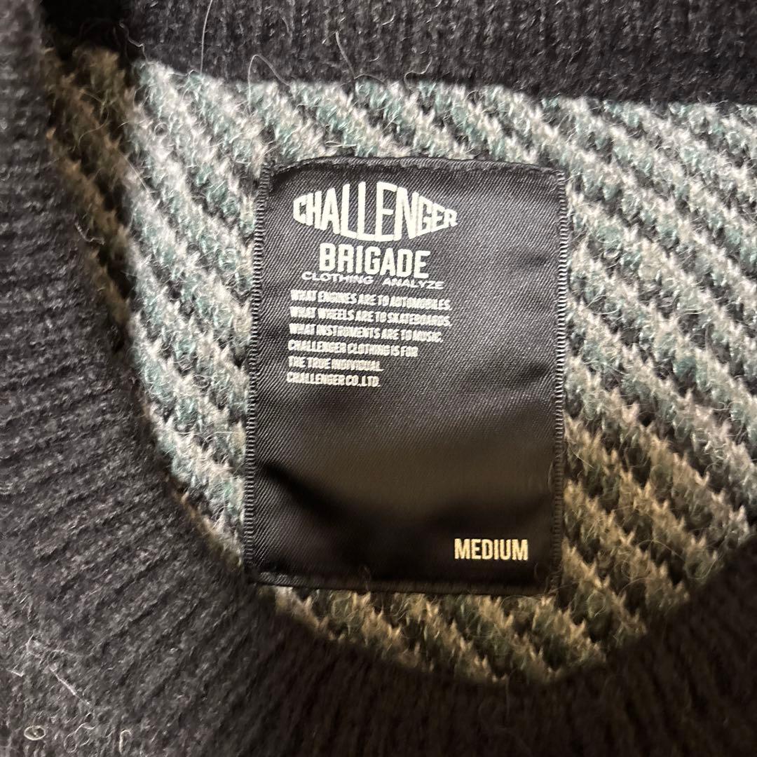 新品未使用　タグ付き　CHALLENGER ブラック ペイズリー ニット M