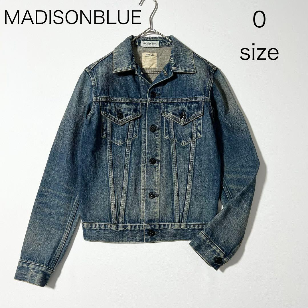 3354【美品】マディソンブルー　デニムジャケット Gジャン　インディゴ　S
