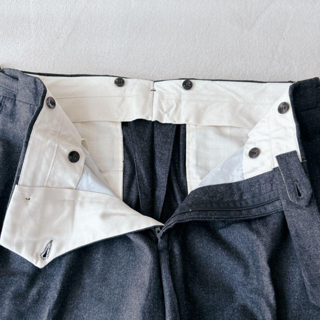 GERMANO BEAMS F サイドアジャスター スラックス フランネルウール