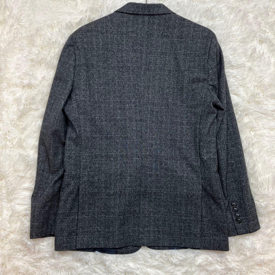 極美品 スーツセットアップ グレンチェック ダークグレー XLサイズ