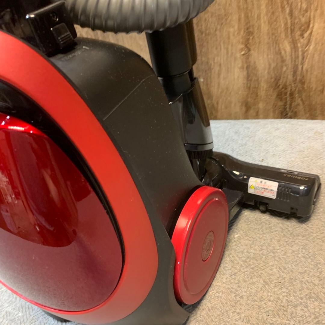 I625\" TOSHIBA VC-PH9-R 紙パック式 掃除機 23年製 赤