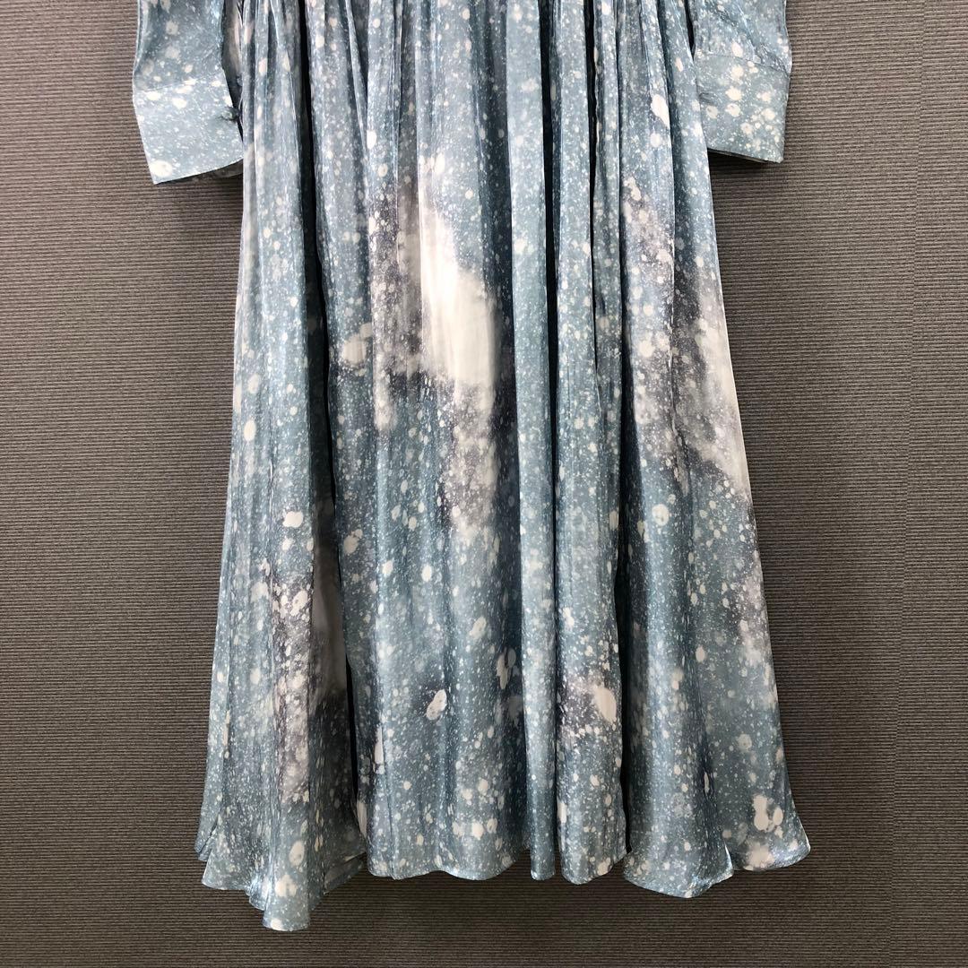 MURRAL \"Letter\" long dress レターロングドレス ブルー