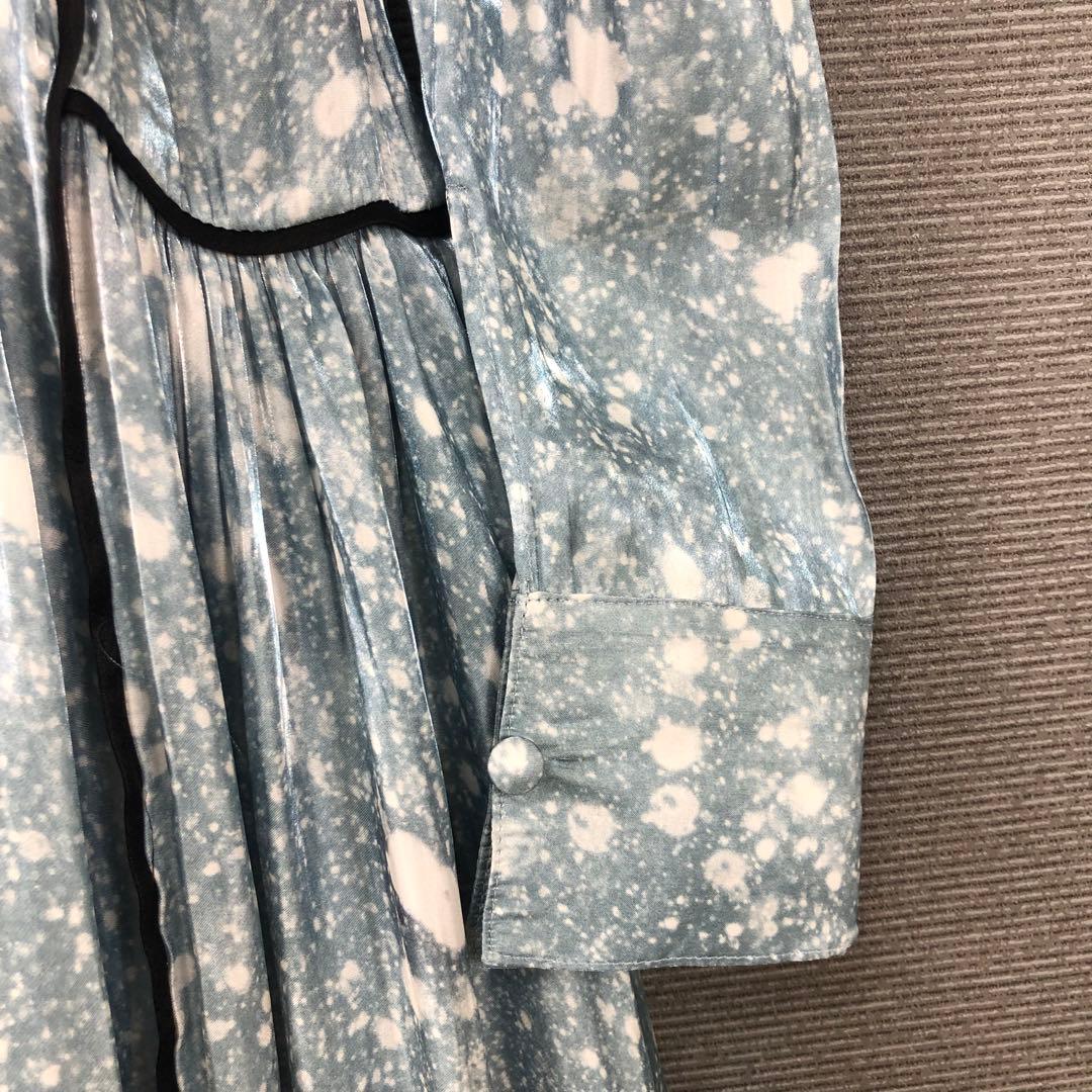 MURRAL \"Letter\" long dress レターロングドレス ブルー