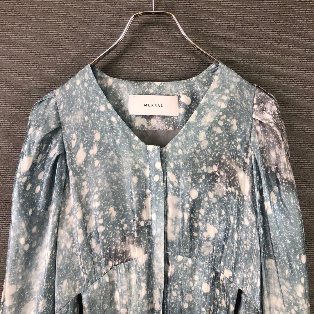 MURRAL \"Letter\" long dress レターロングドレス ブルー