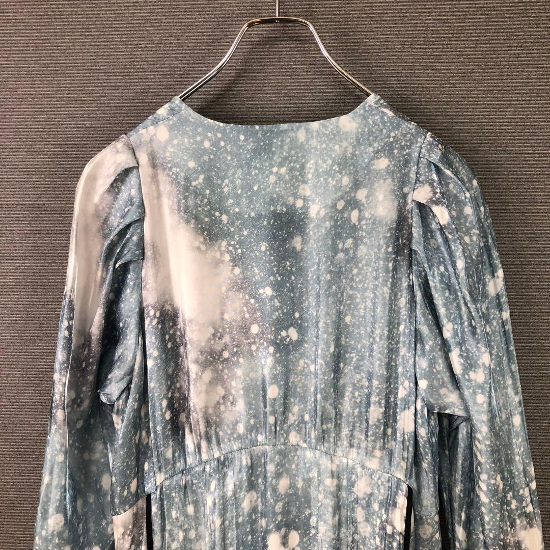 MURRAL \"Letter\" long dress レターロングドレス ブルー