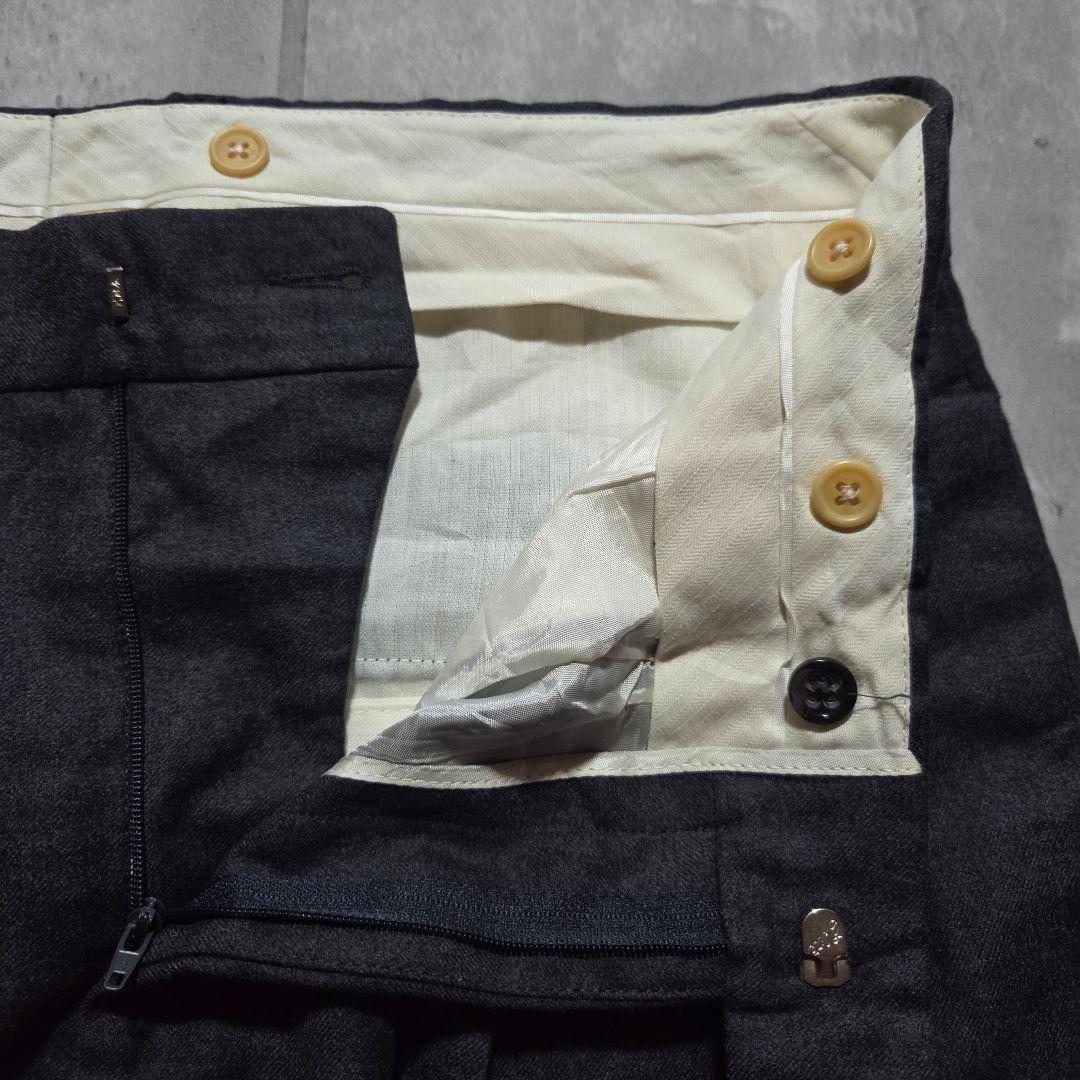 極上イタリア製90sBANANAREPUBLIC 2タックスラックスグレー稀少L