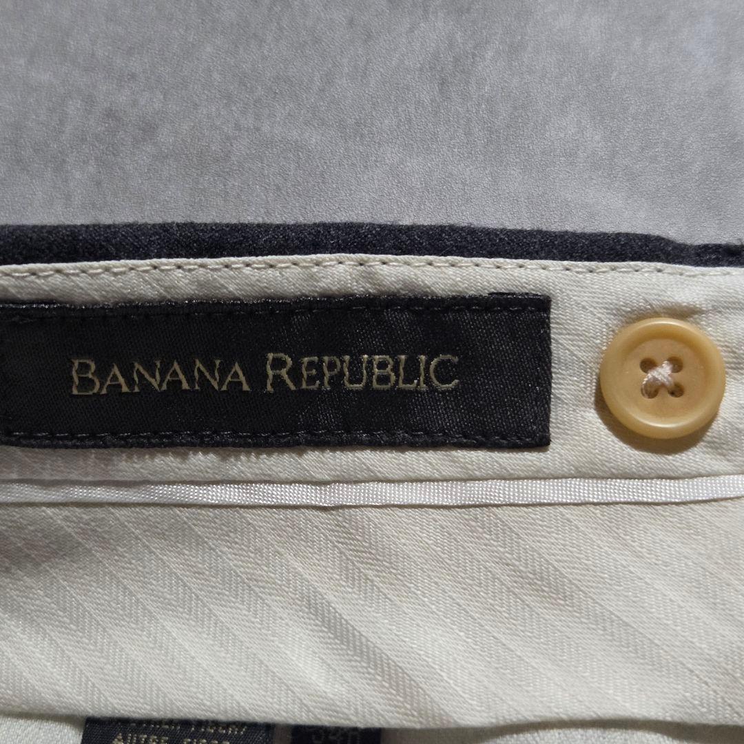 極上イタリア製90sBANANAREPUBLIC 2タックスラックスグレー稀少L