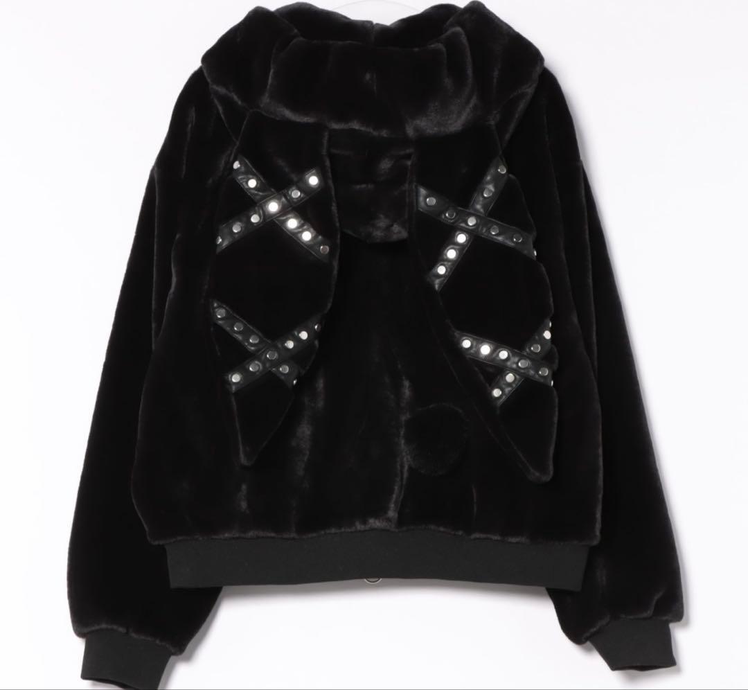 【PSYCHO NATION】うさ耳ファーフードブルゾン