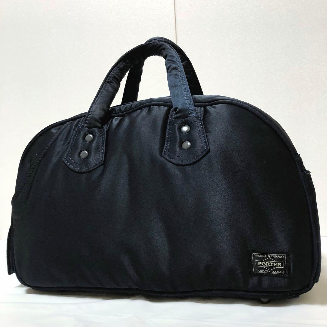 未使用級✨ヘッドポーター ミニボストンバッグ ハンドバッグ ネイビー 藤原ヒロシ