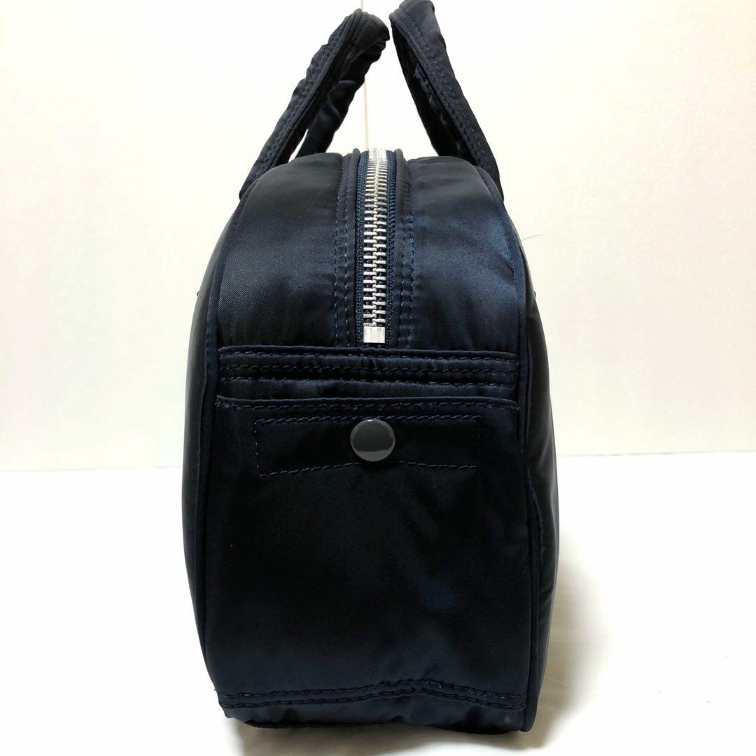 未使用級✨ヘッドポーター ミニボストンバッグ ハンドバッグ ネイビー 藤原ヒロシ