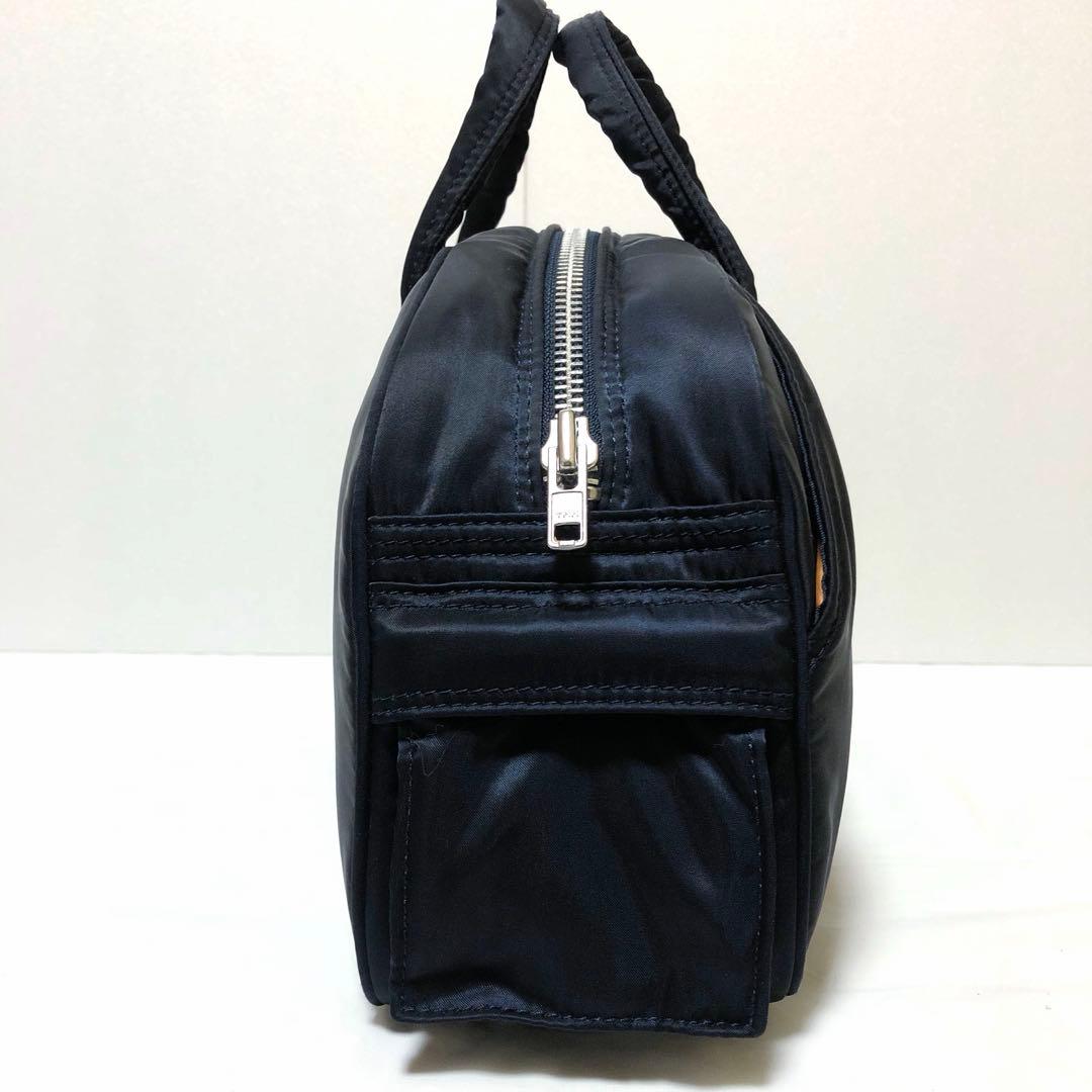 未使用級✨ヘッドポーター ミニボストンバッグ ハンドバッグ ネイビー 藤原ヒロシ