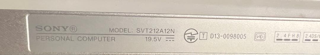 SONY VAIO SVT212A12N モニター一体型パソコン 通電のみ確認
