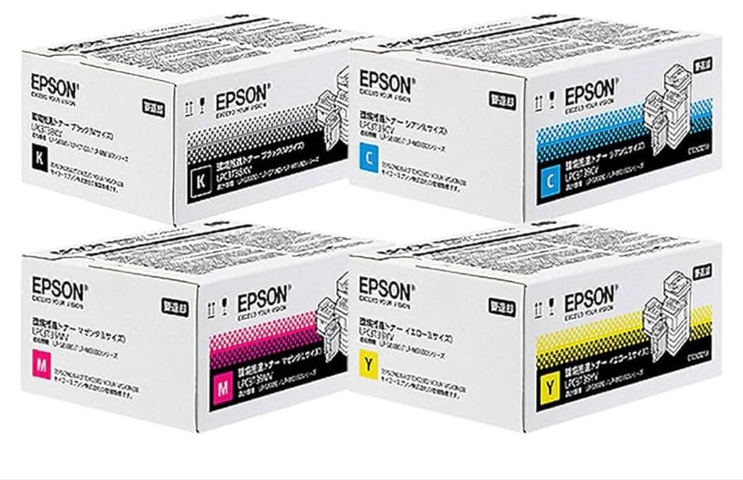 261299 EPSON 環境推進トナーMサイズ 4色セット　LPC3T38