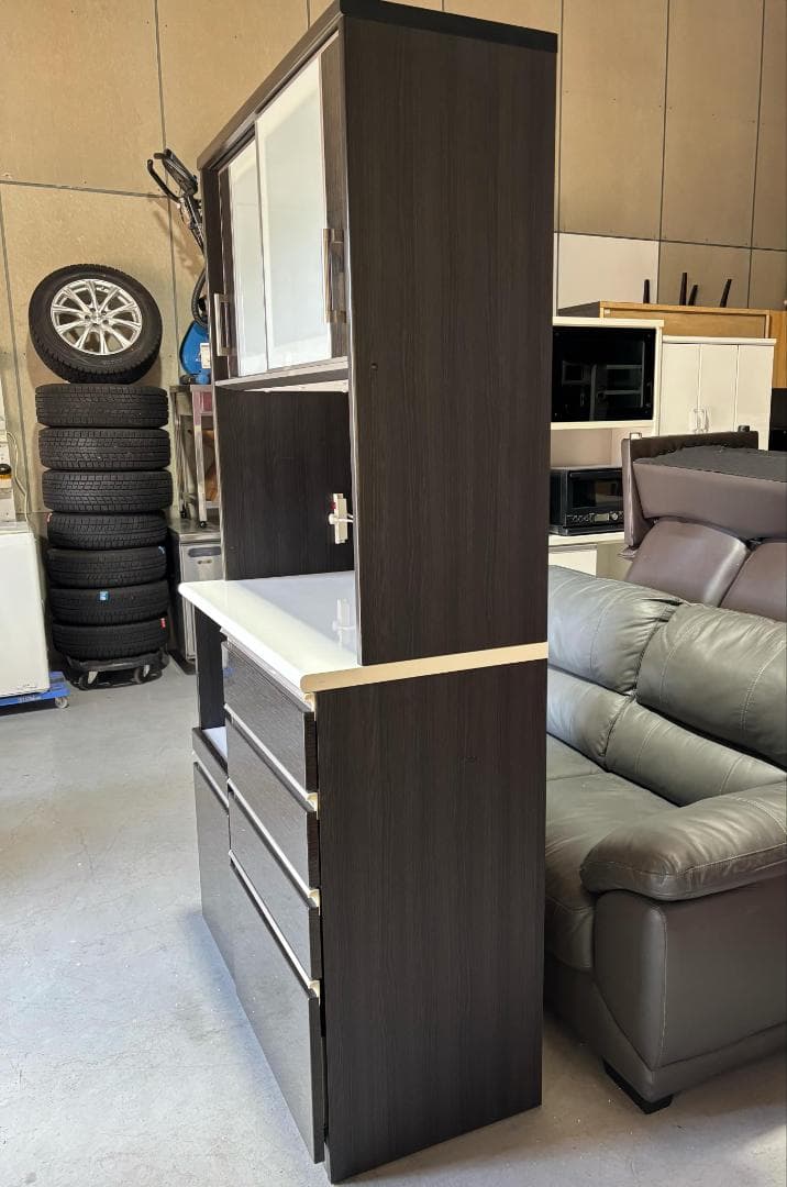 ひで NITORI ニトリ ポスティアシリーズ 幅105cmキッチンボード