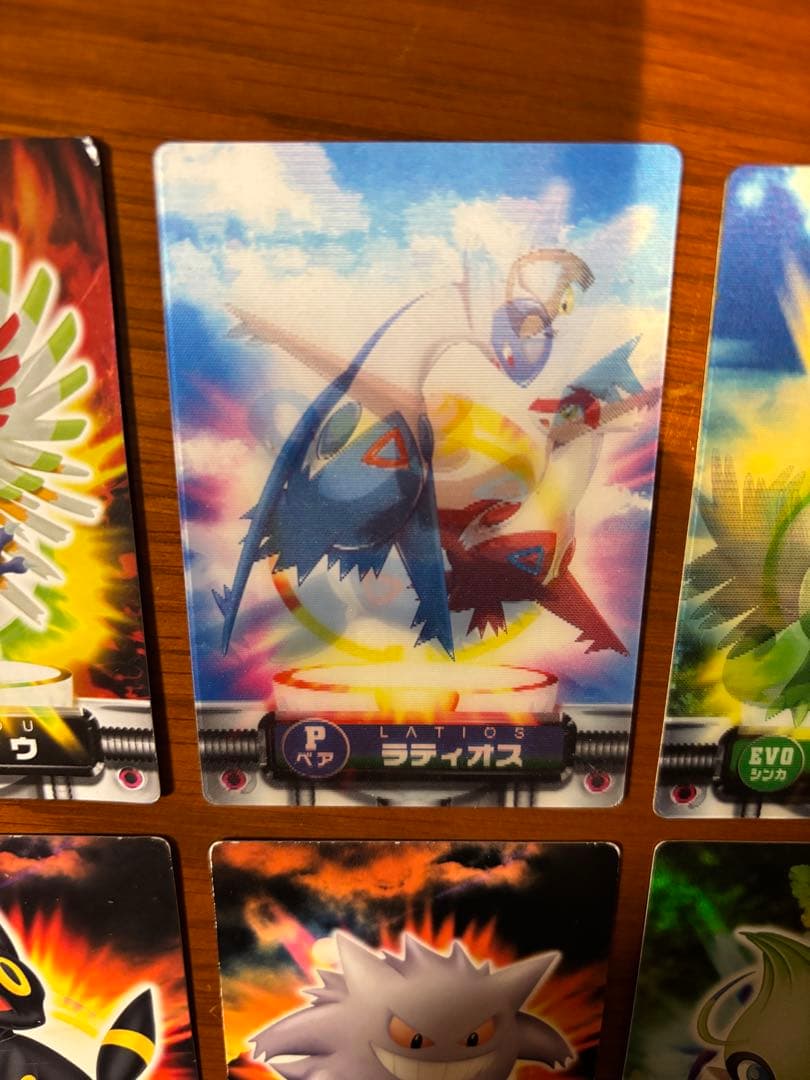 ポケモンずかんカード　ラティアス　ラティオス　ゲンガー　ブラッキー　ホウオウ他