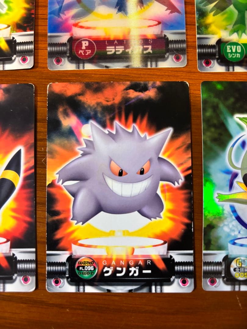 ポケモンずかんカード　ラティアス　ラティオス　ゲンガー　ブラッキー　ホウオウ他