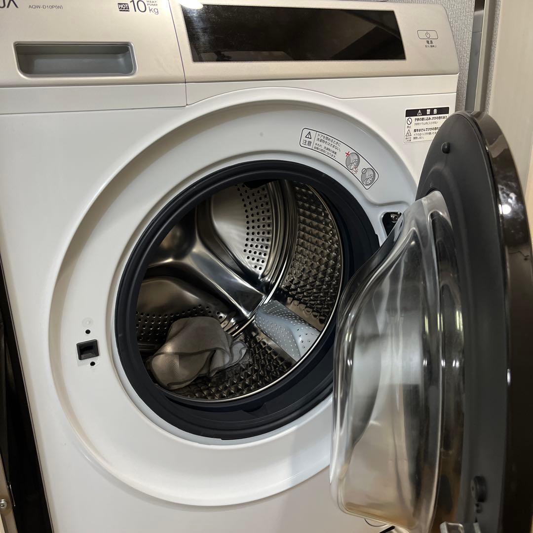 ま*読様 AQUA ドラム式洗濯機 AQW-D10P 10kg 右開き