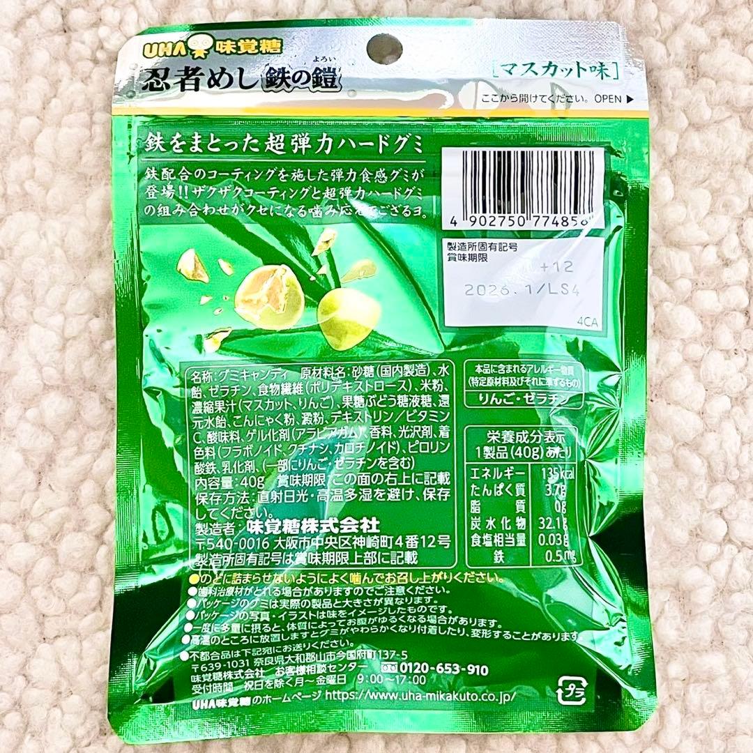 忍者めし鉄の鎧 グレープ味マスカット味 計110袋食べ比べセット