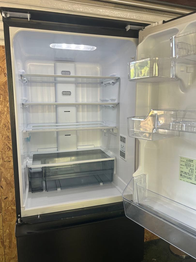 シャープ SJ-P37E4-H 2024年製ブラック冷蔵庫 374L