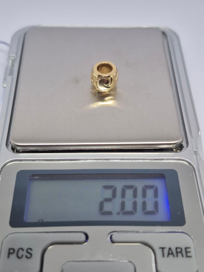 K14 ハワイアンジュエリートップ 円筒型 約2.0g 即日発送 送料無料