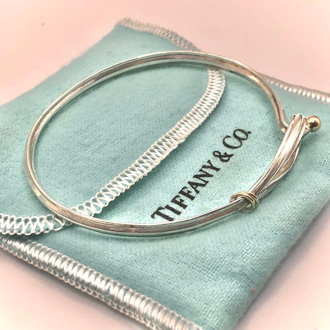 【激レア！】ティファニー フック&アイ ラブノット バングル 925 750