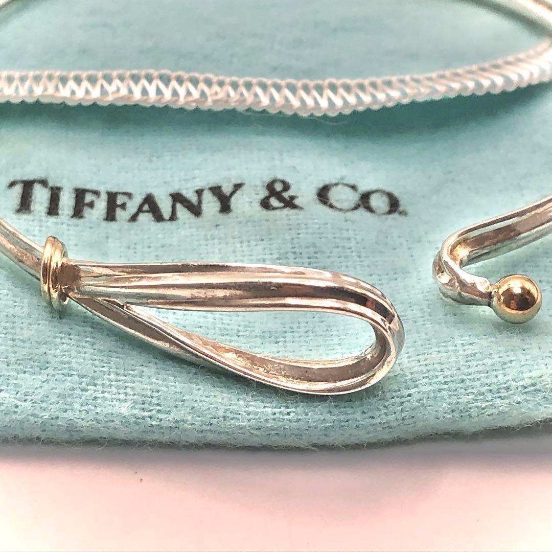 【激レア！】ティファニー フック&アイ ラブノット バングル 925 750