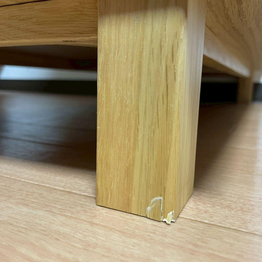 無印良品　オーク材キャビネット・ガラス扉（引戸）　廃盤