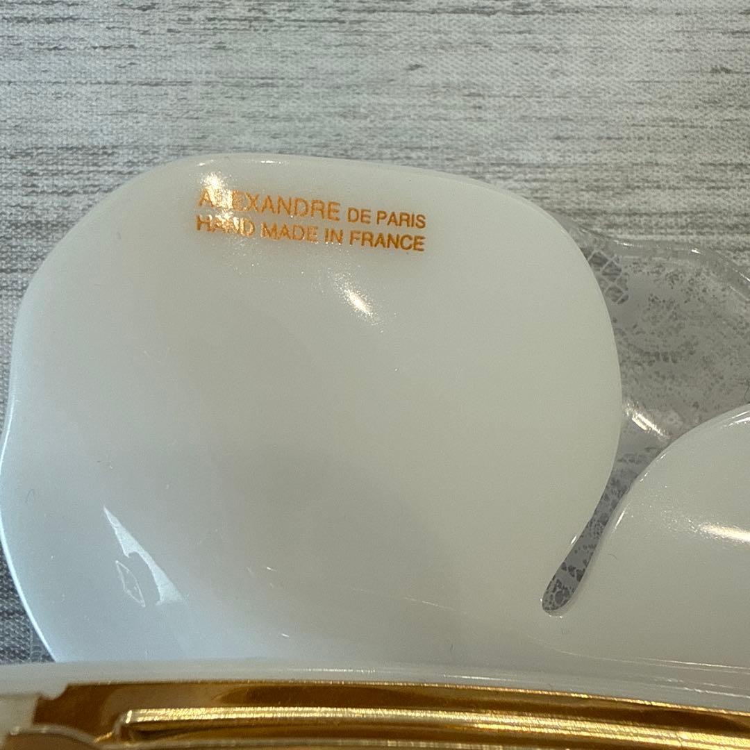 アレクサンドル　ドゥ　パリ　バレッタ　レース柄