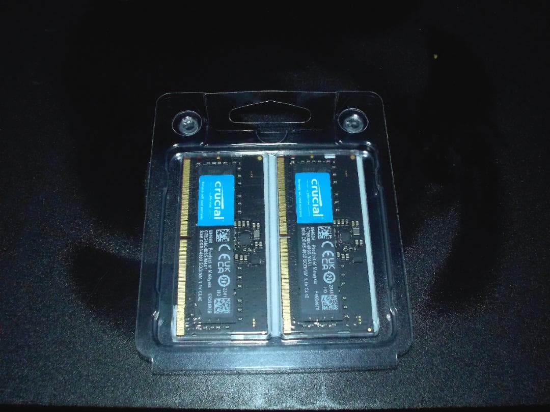 crucial DDR5 16GB KIT（8GB x 2枚組）メモリ