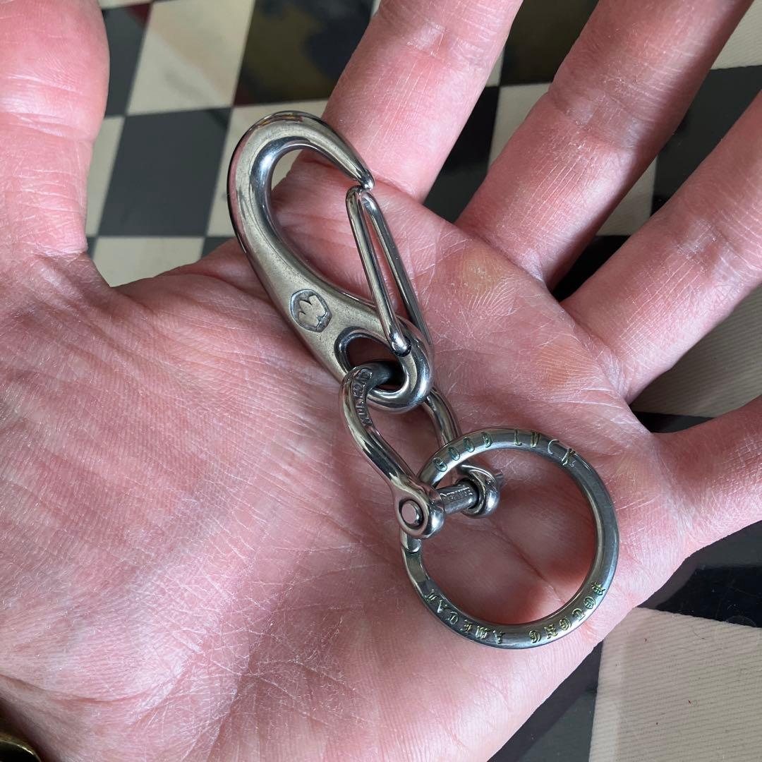 wichardカラビナ&シャックル使用キーホルダー　1950年代復刻キーリング