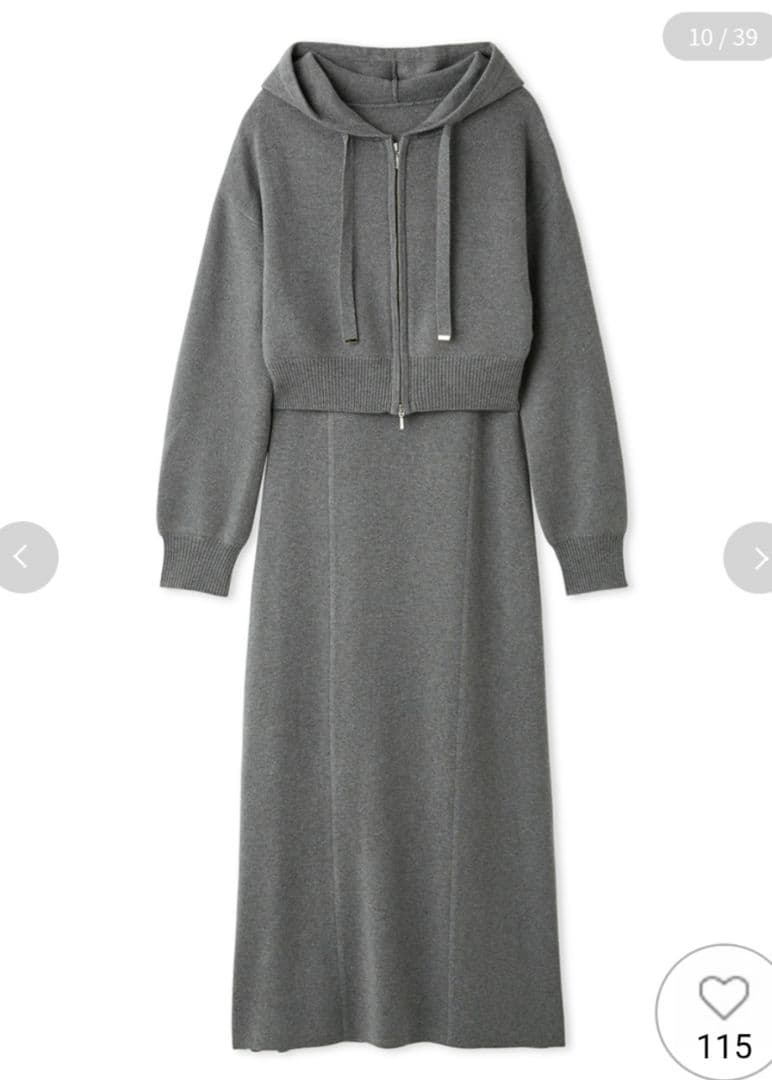 【FRAY I.D】ジップパーカ&キャミワンピースセット