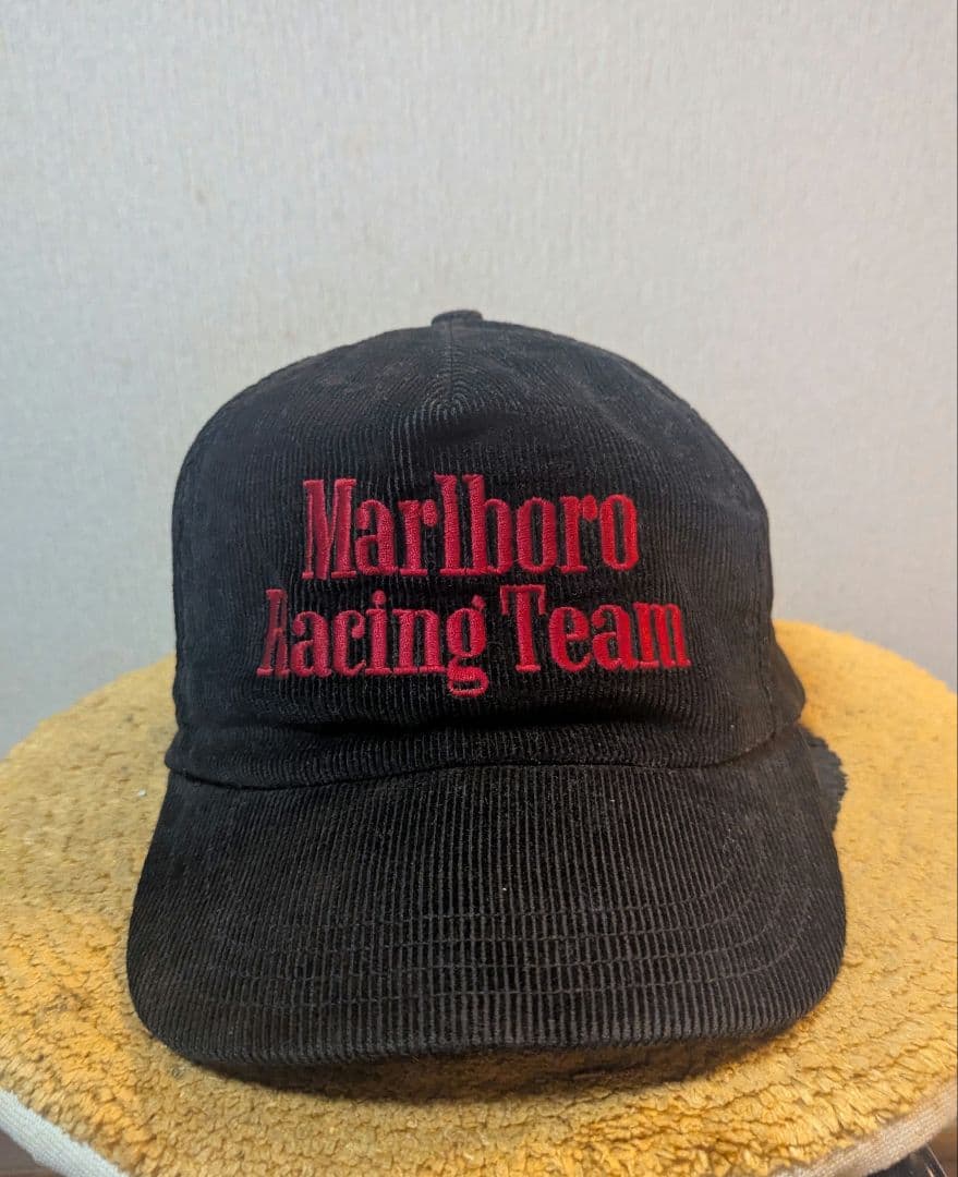 marlboro マルボロ コーデュロイ キャップ usa 企業ロゴ 古着