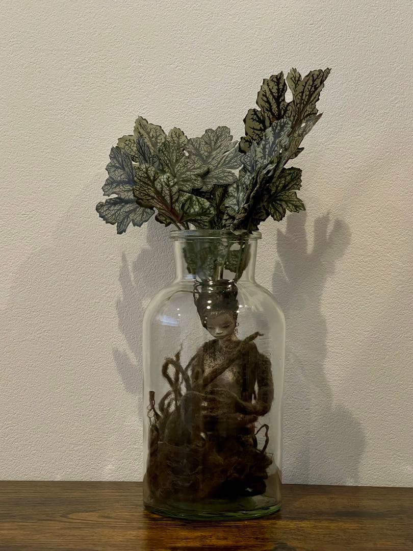 創作人形・ウーマンドレイクの標本「根を持つ者」