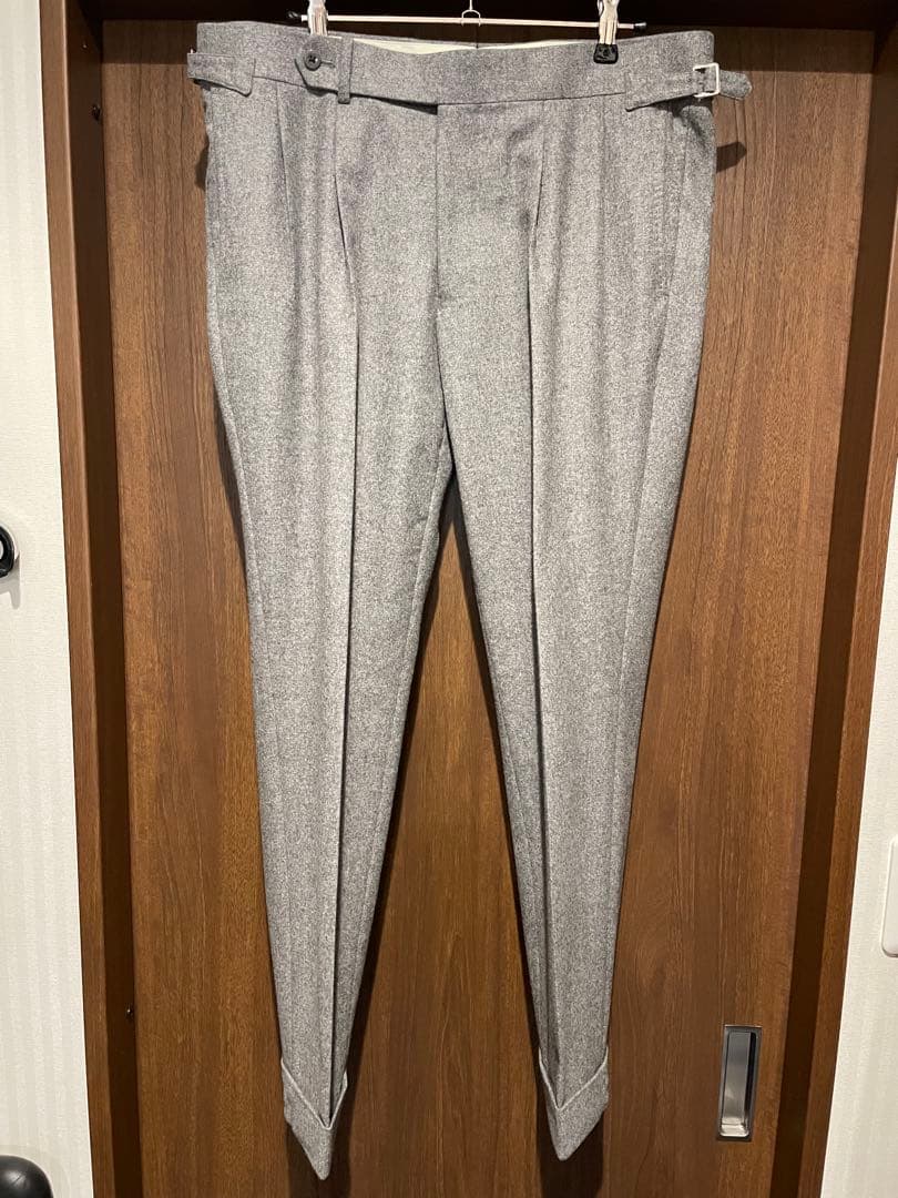 サイズ50 リングヂャケット　フランネル　スラックス　サイドアジャスター