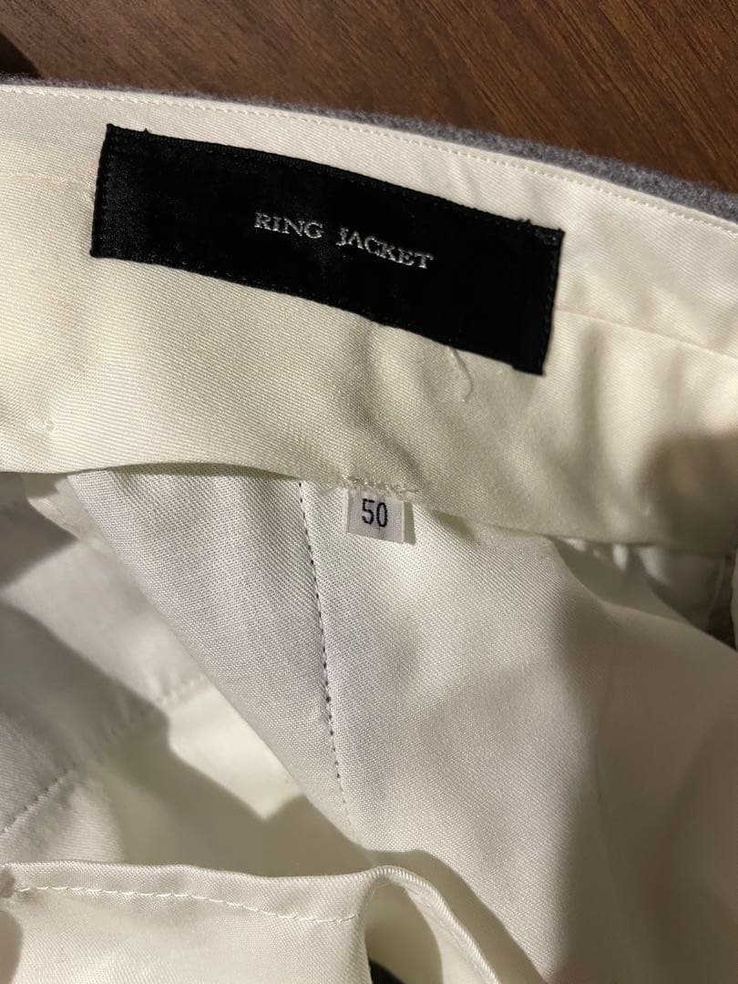 サイズ50 リングヂャケット　フランネル　スラックス　サイドアジャスター