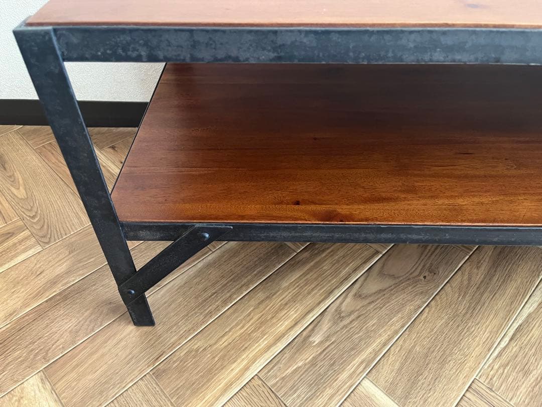 ぽんこ【unico】Lumber-mini TVボード W1000