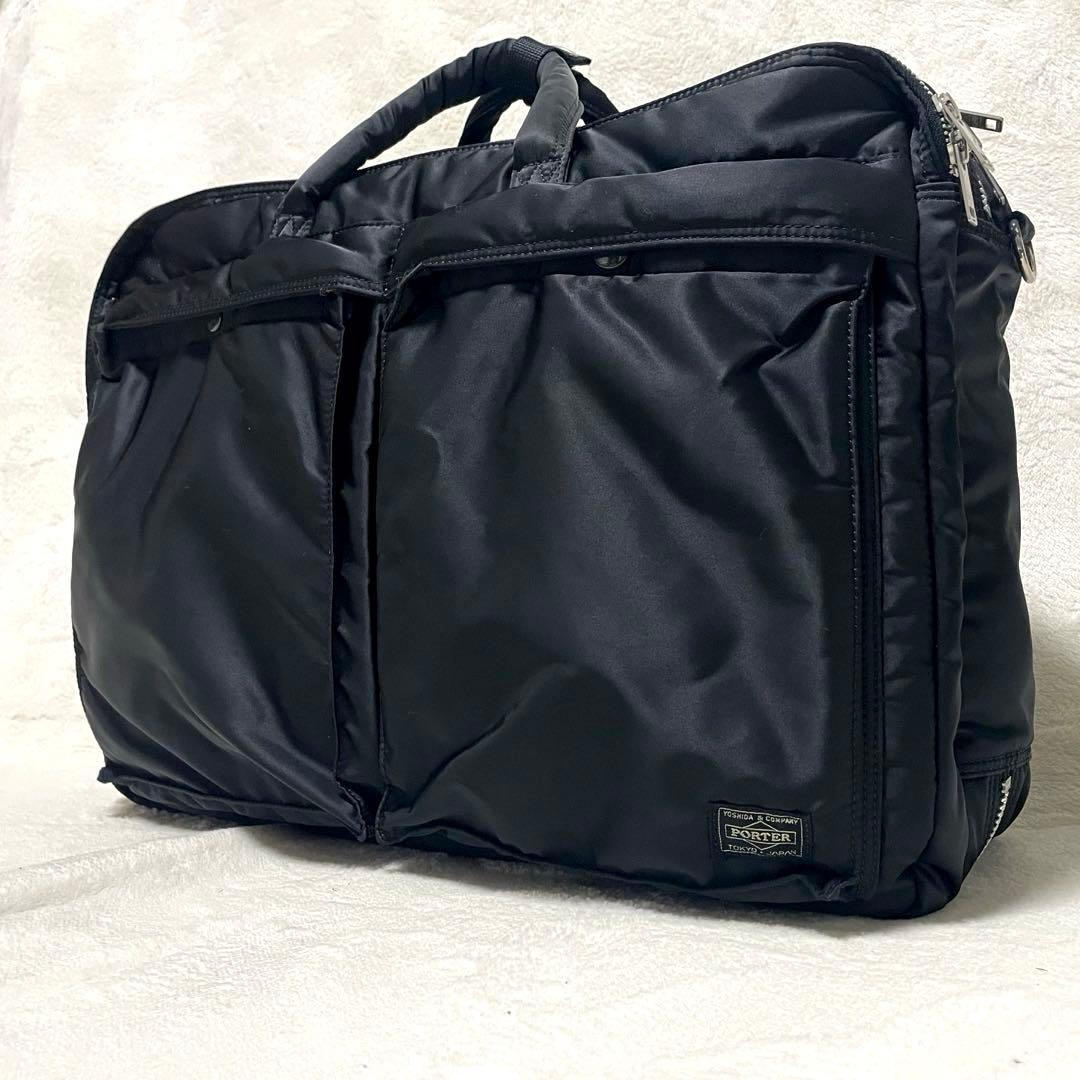 【美品】PORTER 3way 2層式 タンカー リュック ビジネスバッグ