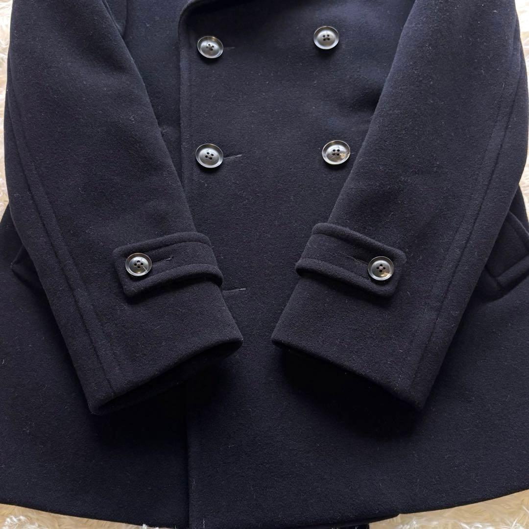 ✨美品✨トゥモローランド　ピーコート　カシミヤ混　ストライプ裏地　中綿入り　M