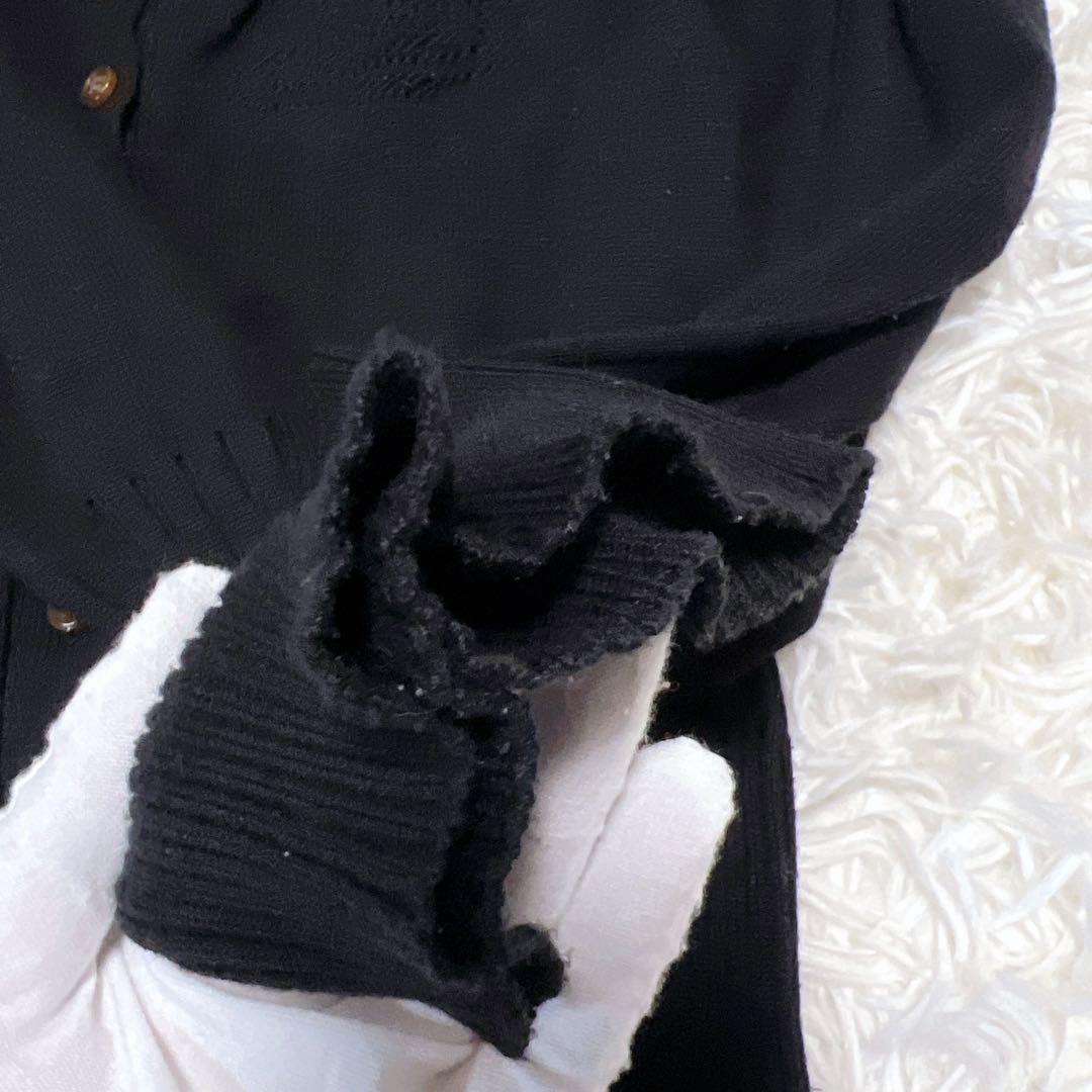 《美品》ヴィヴィアンウエストウッド カーディガン ニット オーブ 黒 透かし編み