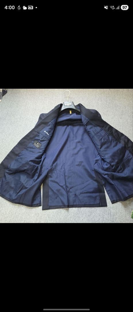 【gibsonさん専用】Lanvin Colle生地スーツ　グレー&ネイビー