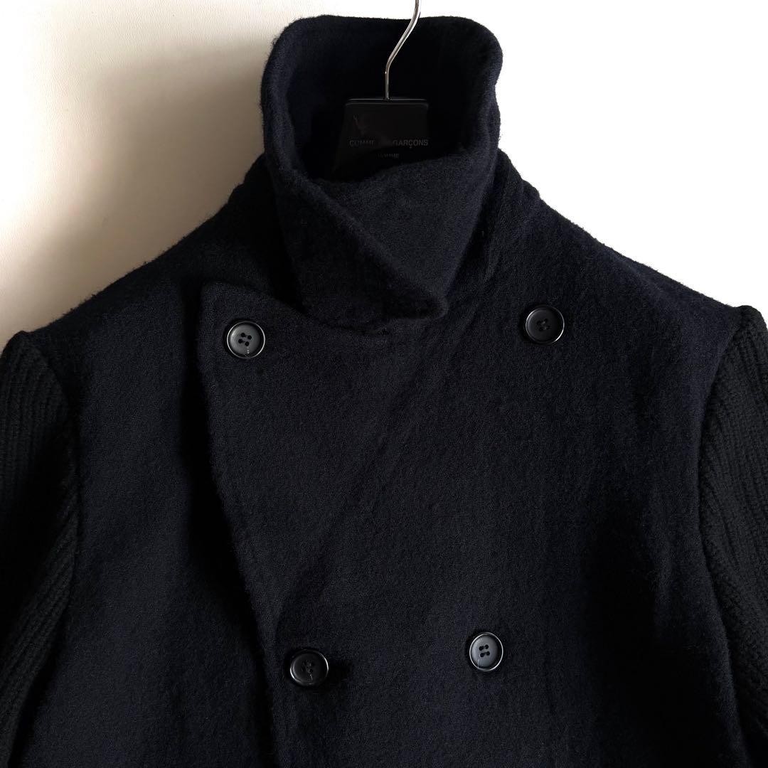 《美品》24aw コムデギャルソン シャツ ウール縮絨 ジャケット Pコート M