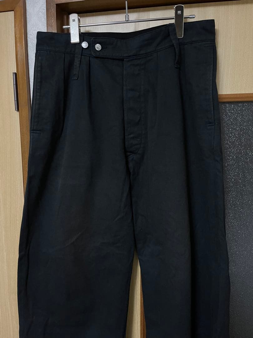 色落ち有　a.presse 25ss ブリティッシュアーミートラウザーズ